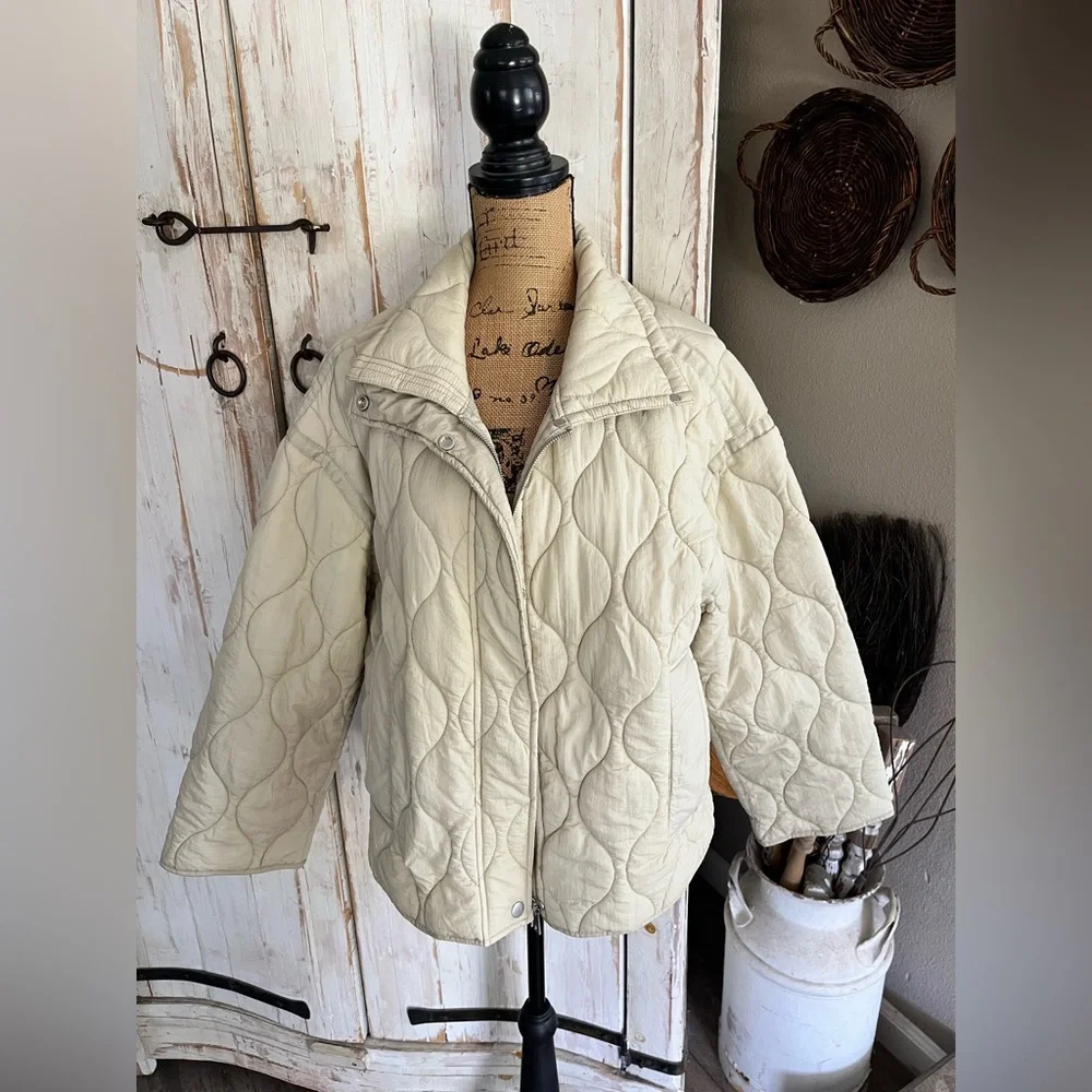New Mango oversized quilted anorak jacket - Picture 8 of 11